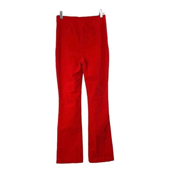 Tuckernuck red‎ corduroy Ashford pants Size S high rise four-way stretch cropped - Picture 8 of 9